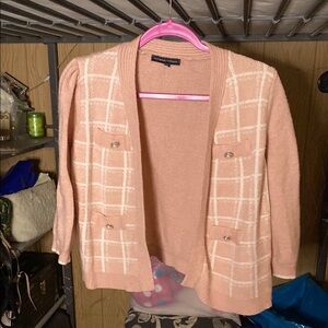 Adrienne Vittadini Pink Cardigan Sweater